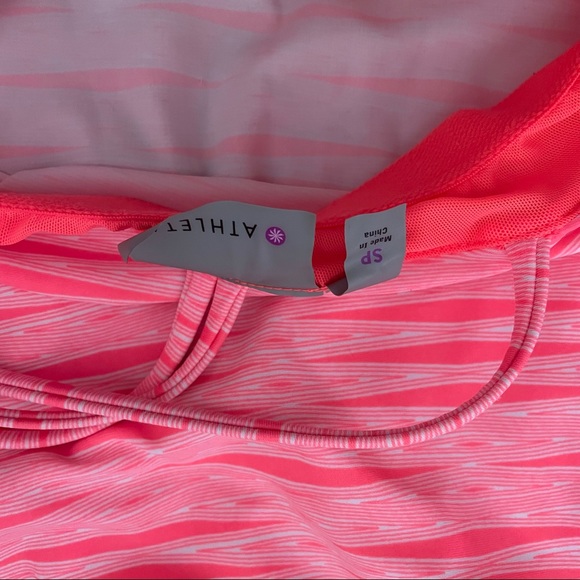 Athleta Ariel Venice Semor Swim Racerback Dress Coral Orange - Picture 4 of 6